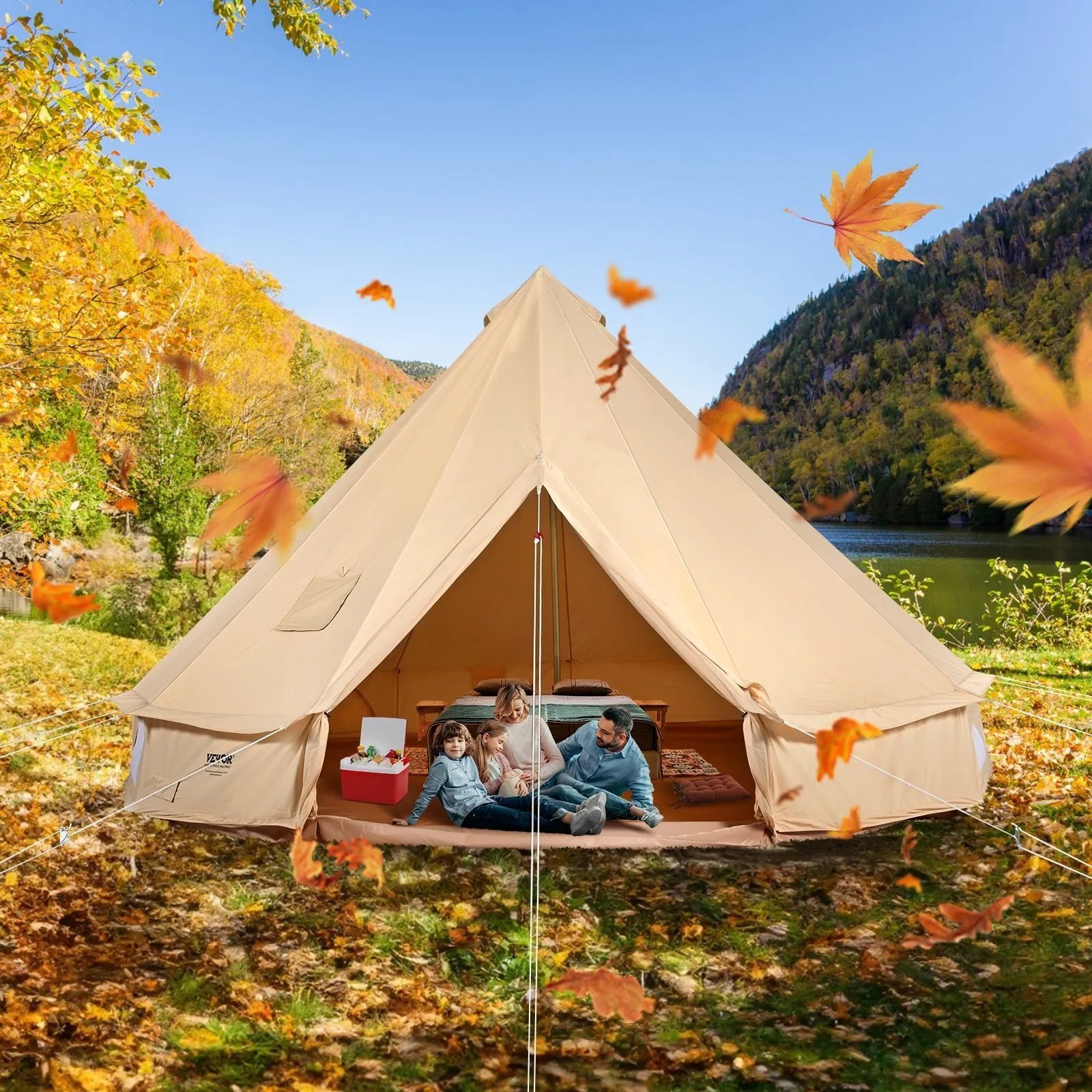 137.jpg VEVOR Canvas Bell Tent - Image 1