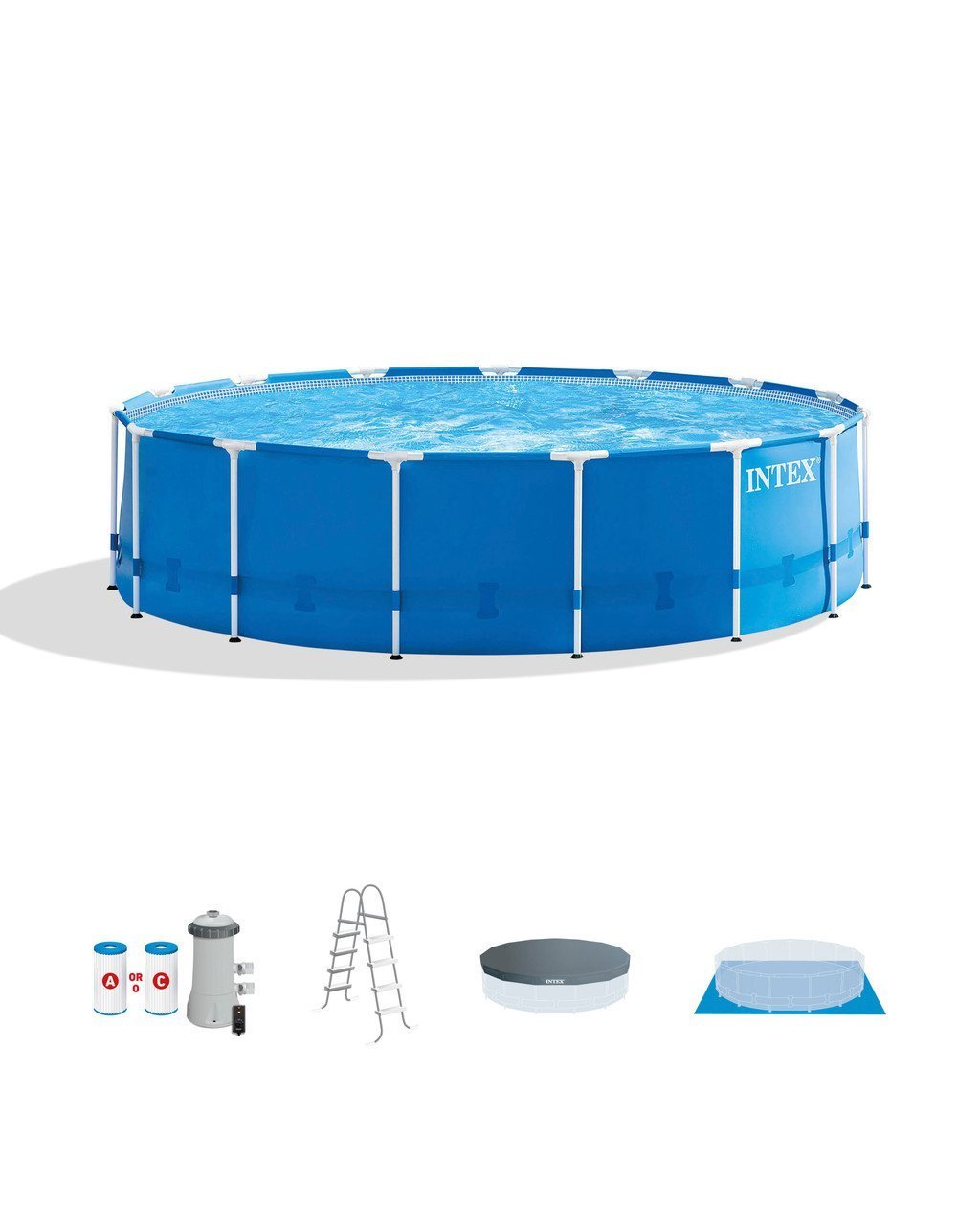 28241EH_A01_static-4000x5000-c9a23a7__73796.jpg Intex 15ft x 48in Metal Frame Pool Set - Image 1
