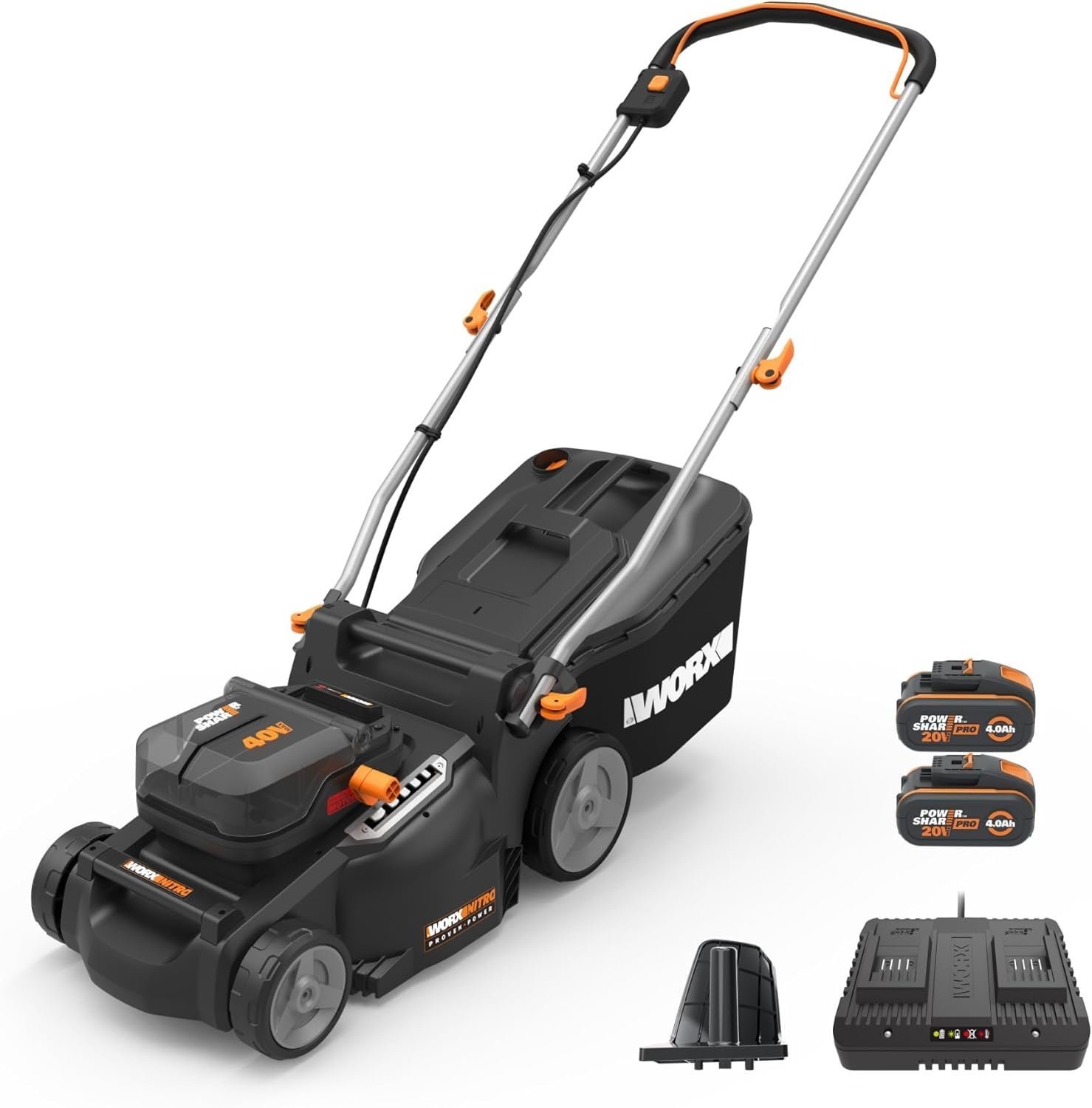 619VAj34ROL._AC_SL1500_.jpg WORX Nitro 40V 16" Cordless Lawn Mower w/Brushless Motor 2.0 & Intellicut - Image 1