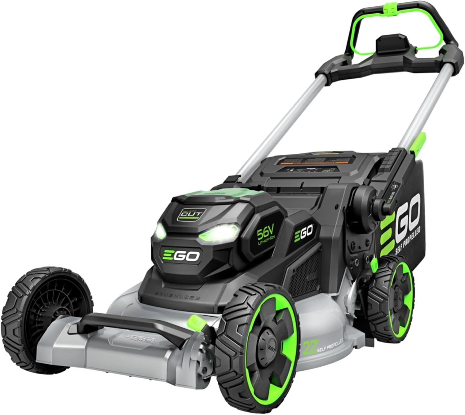 61ly6hiuaTL._AC_SL1500_.jpg EGO Power+ LM2200SP 22" Aluminum Deck Select Cut Self-Propelled Lawn Mower - Image 1