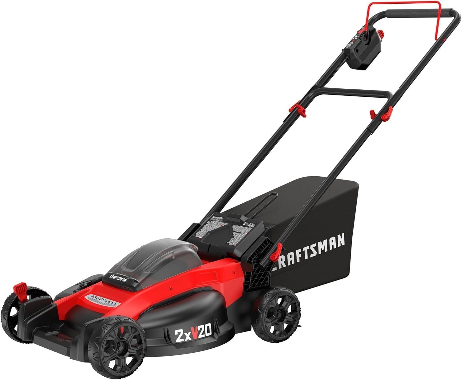 71RyC0wuZgL._AC_SL1500_.jpg CRAFTSMAN V20 Lawn Mower, Push Mower - Image 1