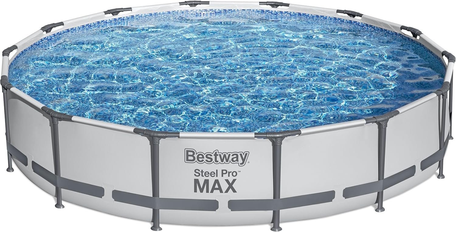 81CwGHsrkL._AC_SL1500_.jpg Bestway Steel Pro Max Above Ground Pool Set - Image 1