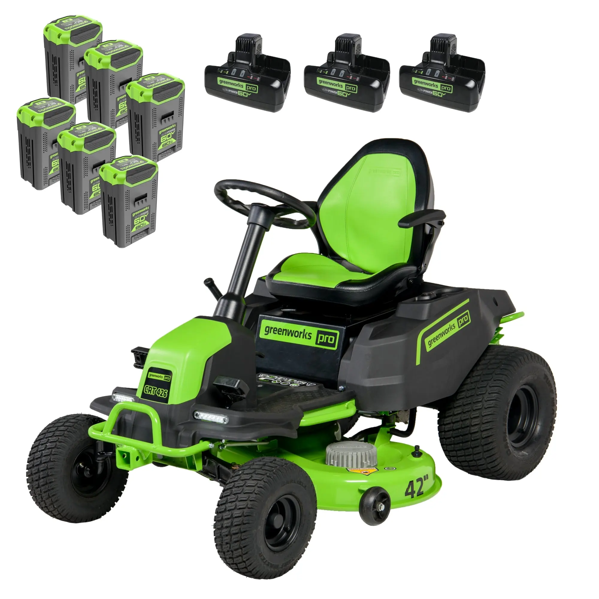 ATFWMKit-1_106cd993-b11b-4d18-8da5-3593037e62e8.webp Greenworks 60V 42" Cordless Battery CrossoverT Riding Lawn Mower - Image 1