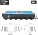 INTEX 26363EH Ultra XTR Deluxe Rectangular Above Ground Swimming Pool Set: 24ft x 12ft x 52in – Includes 2100 GPH Sand Filter Pump – Easy Assembly