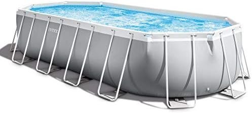 B07H4SVRZ1-0-1755890002953.jpg INTEX 26797EH Prism Frame Premium Oval Above Ground Swimming Pool Set: 20ft x 10ft x 48in – Includes 1500 GPH Cartridge Filter Pump – Removable Ladder – Pool Cover – Ground Cloth - Image 1