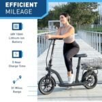 Hiboy MAX Pro Electric Scooter, 46.6 Mi Long Range, 22 MPH Power by 650W MAX Motor, 11'' Pneumatic Tires, Split Hub Design, Dual Suspension, 265lbs MAX Load, Commuting Electric Scooter for Adults - Image 2