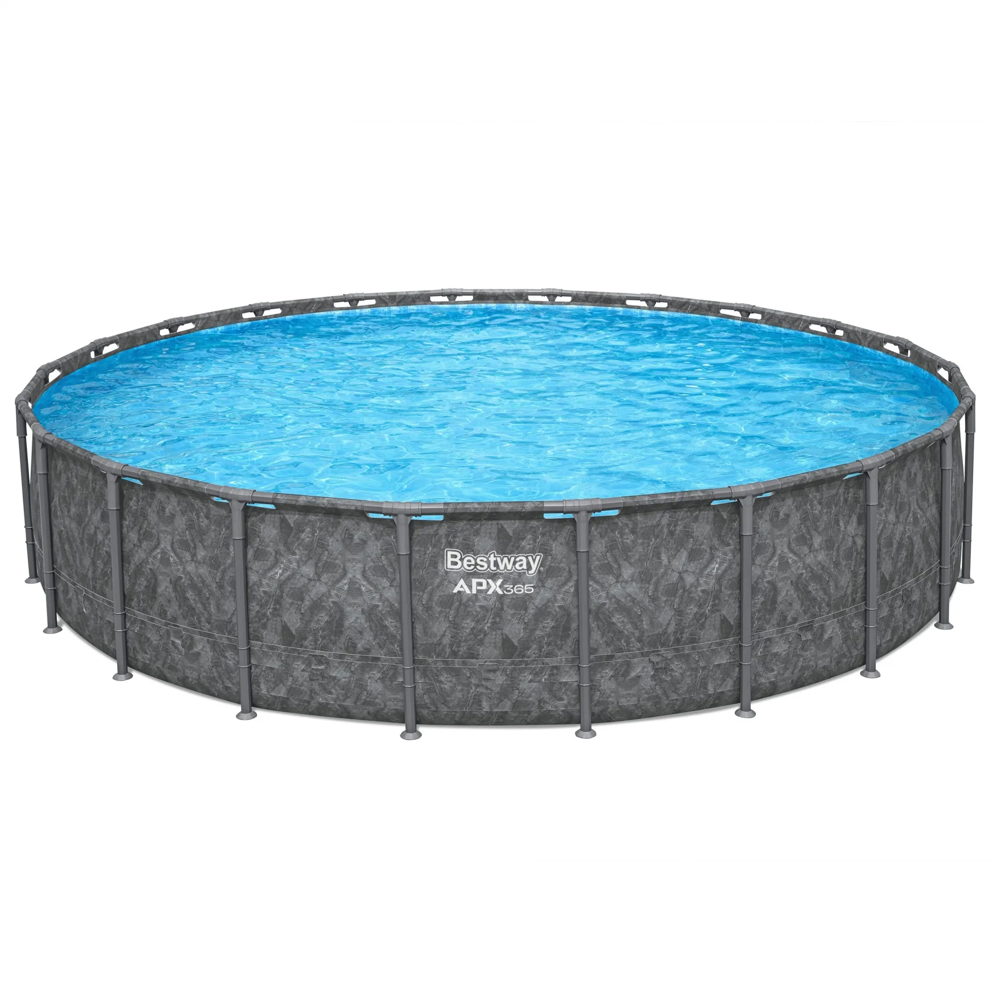 utdv3jyd4skaz23r9y1r_1.webp Bestway APX 365 22'x52" Round Above Ground Swimming Pool Set with Pump and Ladder - Image 1